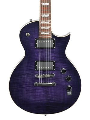 ESP LTD EC256FM Electric Guitar See Thru Purple Sunburst Body View